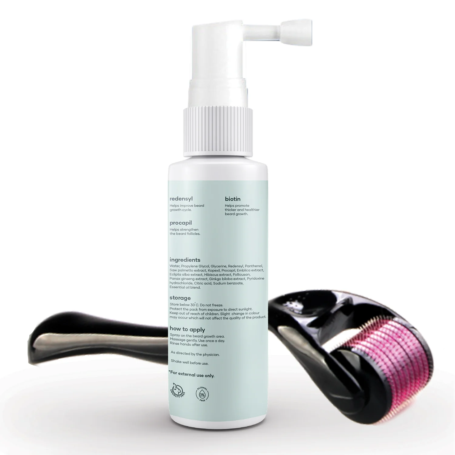 Beard growth kit (Beard Vitalizer & Derma Roller) - Image 2