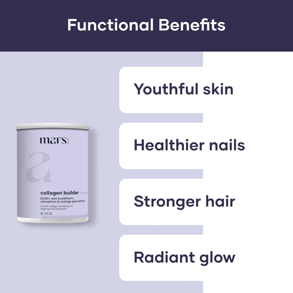 Plant Based Collagen Supplement Powder | Powered with Biotin, Vitamin C & Sea Buckthorn - (250 gm) - Image 6