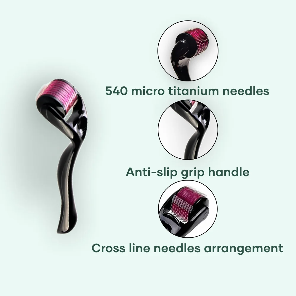 Derma Roller 0.5 mm for Face, Hair & Beard - Image 2