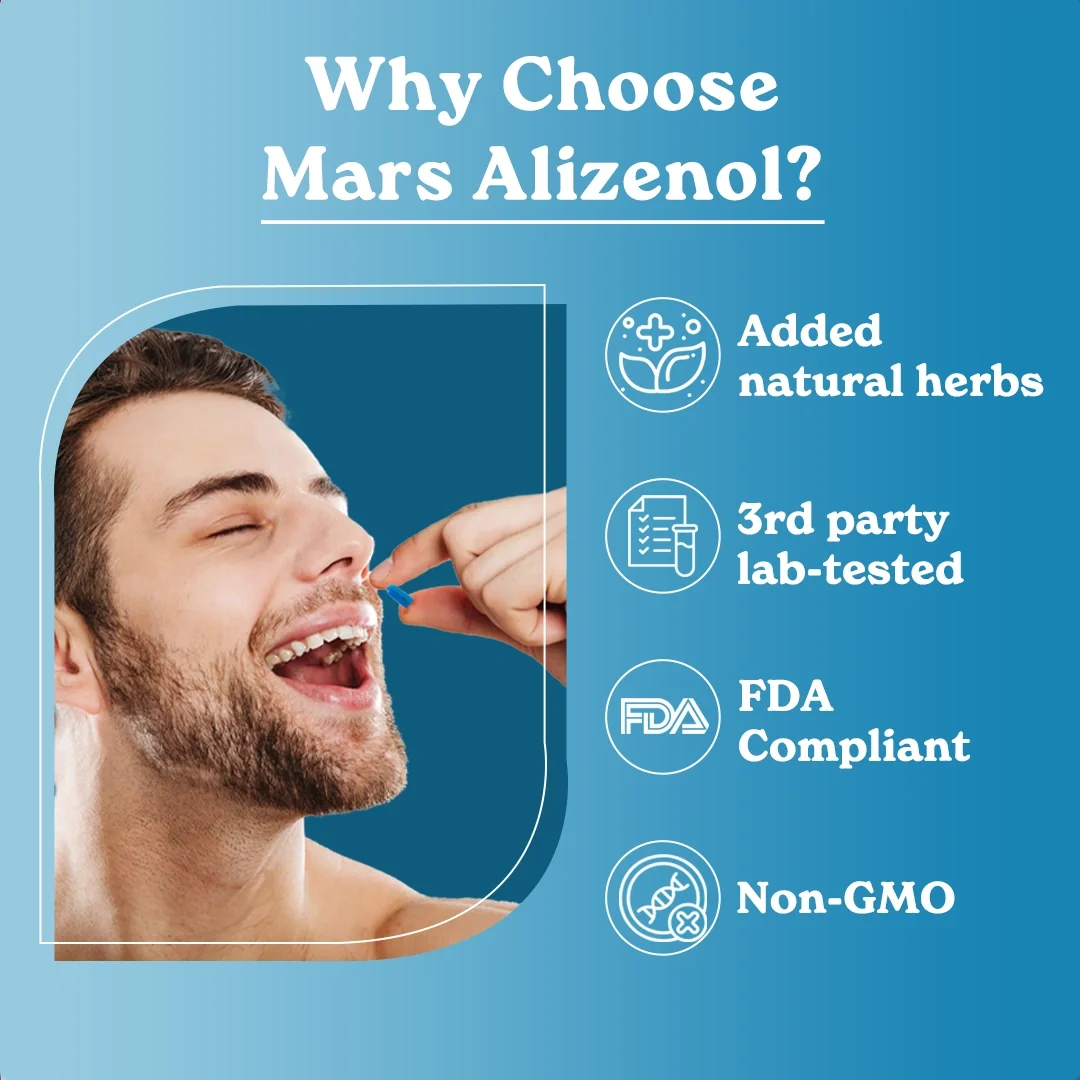 Mars Alizenol Capsules with Lion’s Mane, Tongkat Ali & Cod Liver Oil - Drive, Stamina & Testosterone Support - Image 12