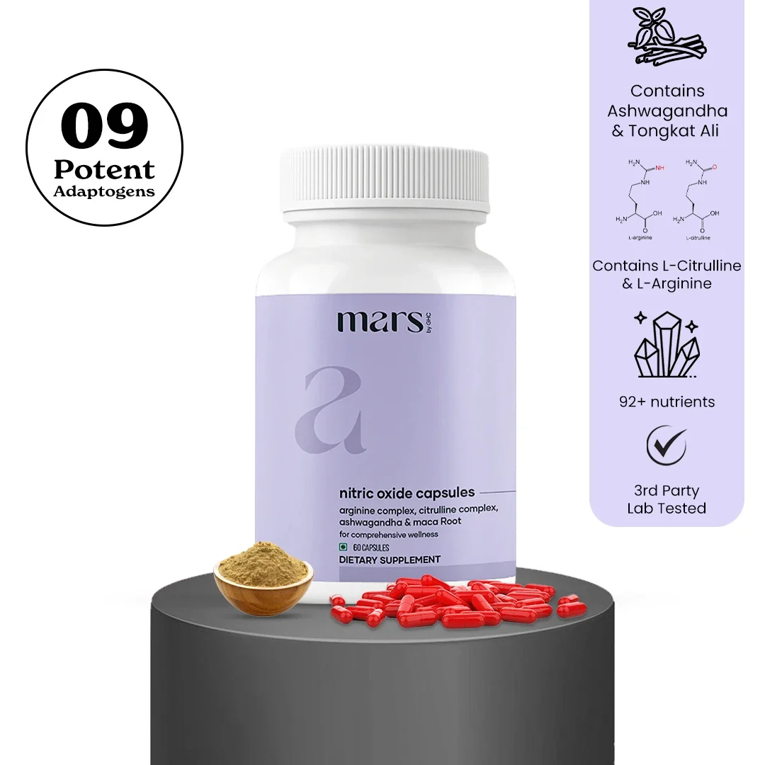 Mars Nitric Oxide capsules: A Natural Nitric Oxide Booster for More Flow, Glow and O's