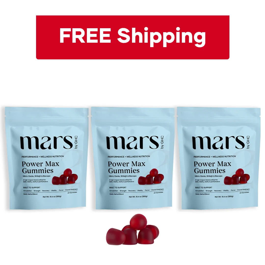 Mars Power Max Gummies: Powered by Nitric Oxide, Shilajit Gold, & Bacopa Monnieri - Image 11
