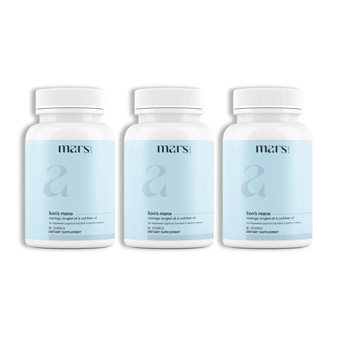 Mars Lion’s Mane Capsules with Tongkat Ali, Moringa & Cod Liver Oil – Stamina, Drive & Performance Support - Image 3