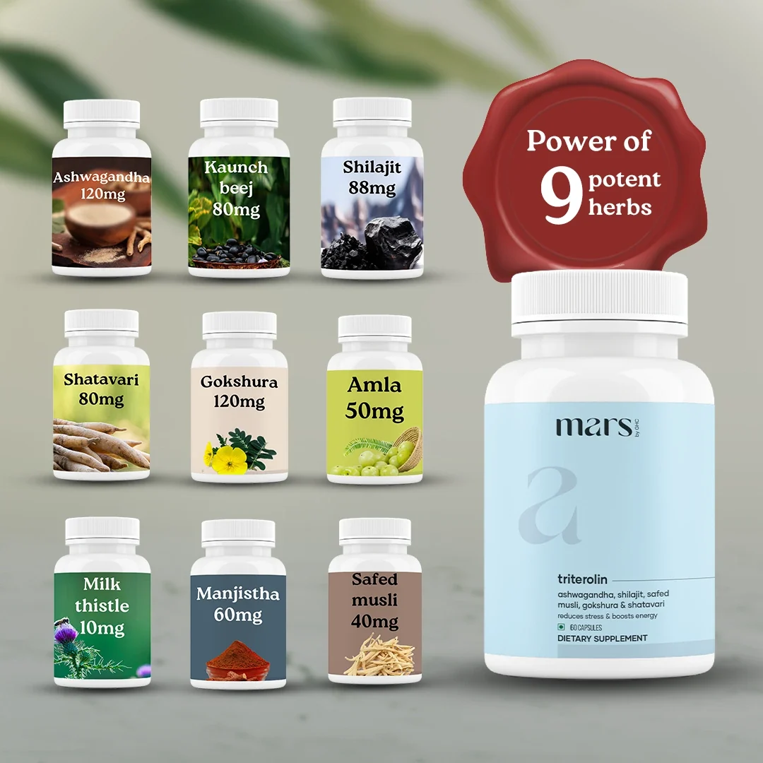Mars Triterolin – Powered by Shilajit, Ashwagandha, Safed Musli, Gokshura - Image 2