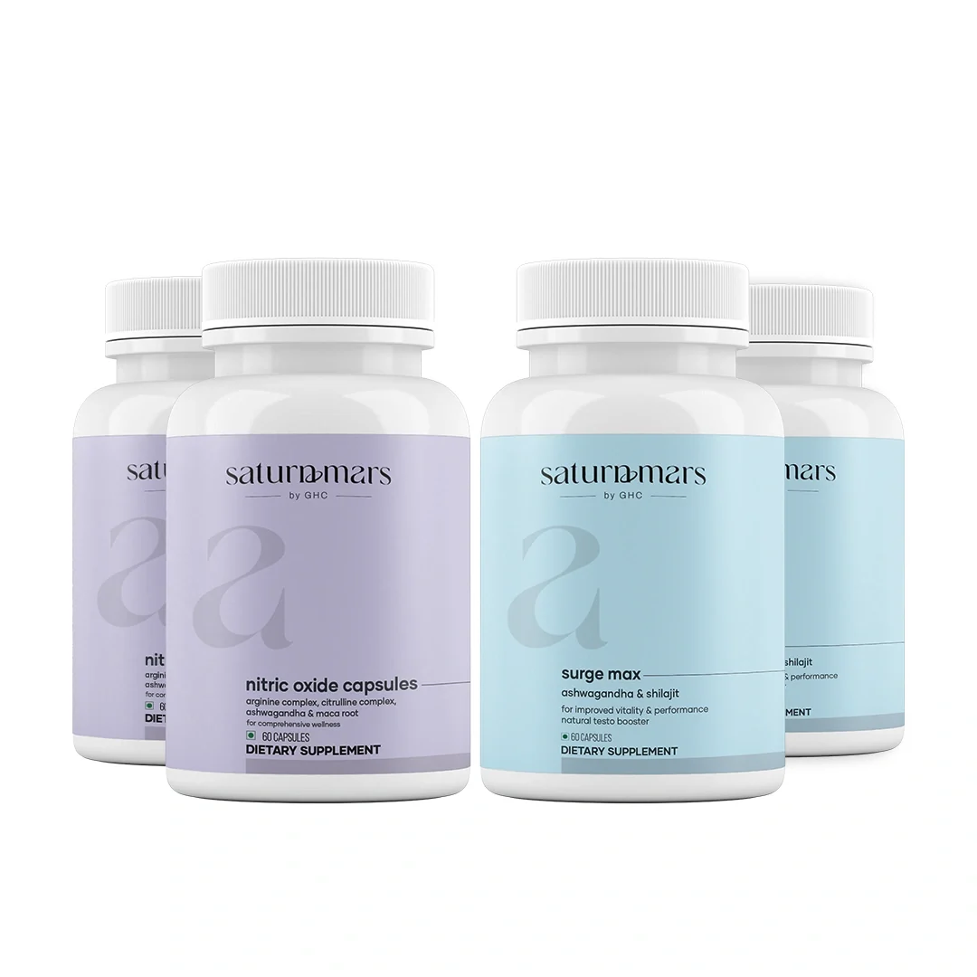 Saturn Mars GrowthMax Combo with Nitric Oxide Blend & Adaptogens – Circulation, Hormonal Balance & Vitality Support (120N) - Image 2