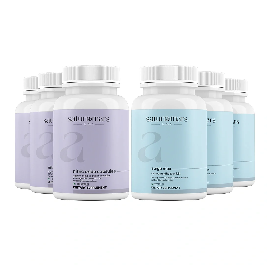 Saturn Mars GrowthMax Combo with Nitric Oxide Blend & Adaptogens – Circulation, Hormonal Balance & Vitality Support (120N) - Image 3